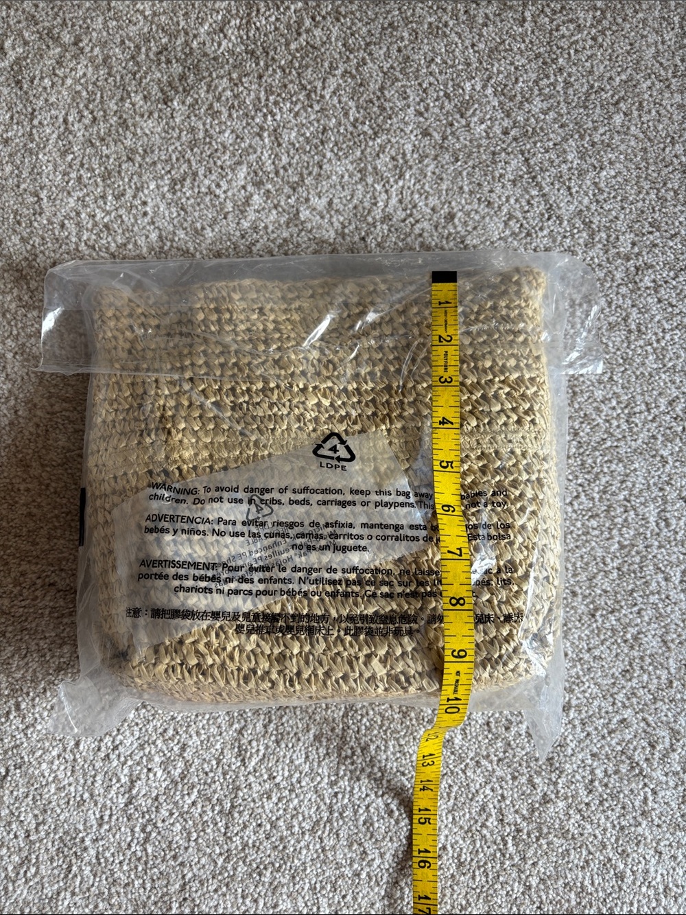J. Crew Raffia Foldover Clutch Bag - Picture 4 of 5